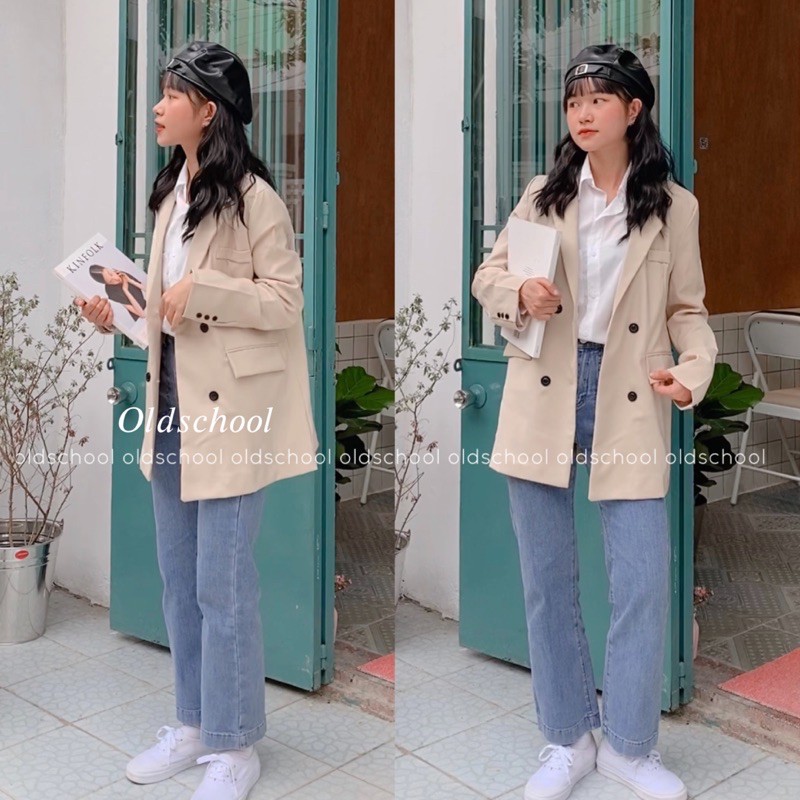 [CÓ SẴN] ÁO BLAZER ULZZANG 2 LỚP (ảnh thật/video)