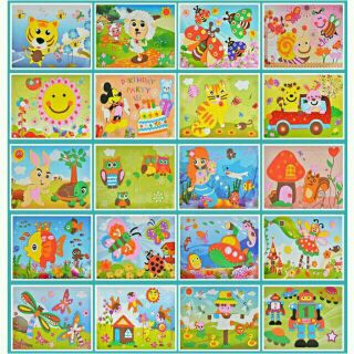 Tranh dán xốp khổ cho bé