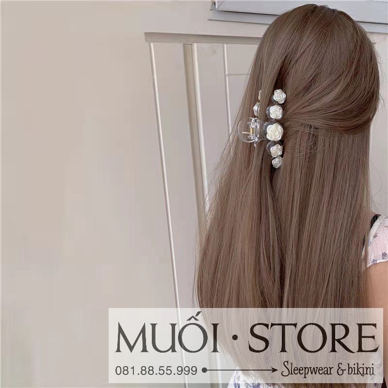 Kẹp Tóc Hình Hoa Hồng 3d Lãng Mạn Hot trend❤️FREESHIP❤️ Kẹp Tóc Hàn Quốc Muối store loại 1 - hàng có sẵn( video+ảnh thật