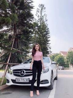 Quần Jean cạp cao 2 màu đen, trắng