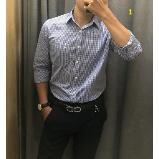 ÁO SƠ MI NAM CÔNG SỞ SỌC CARO | BigBuy360 - bigbuy360.vn
