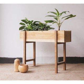 Chậu Gỗ Trồng Hoa Size Lớn Dài 75cm Phong Cách Bắc Âu Độc Đáo Trang Trí Ban công, Sân Vườn