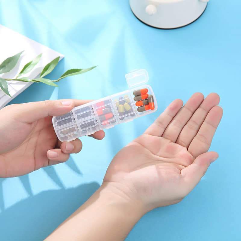 Hộp đựng thuốc 7 ngăn 13.8x4.5cm,,,,