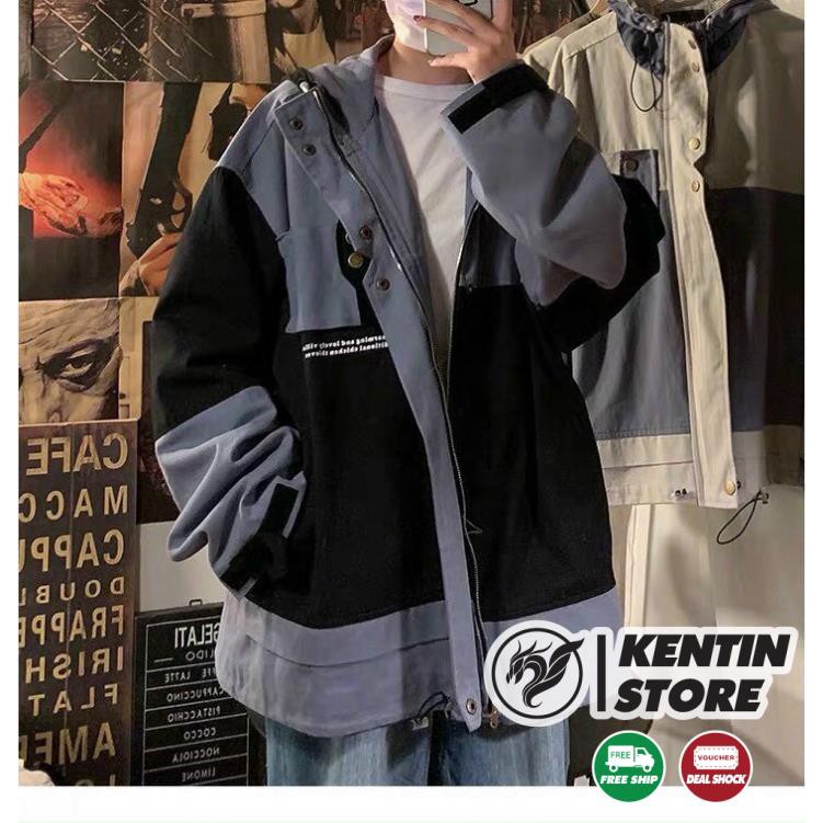 ÁO KHOÁC KAKI form rộng Unisex (M630 - Túi Hộp Ngang) cao cấp kèm ảnh thật KENTIN | BigBuy360 - bigbuy360.vn