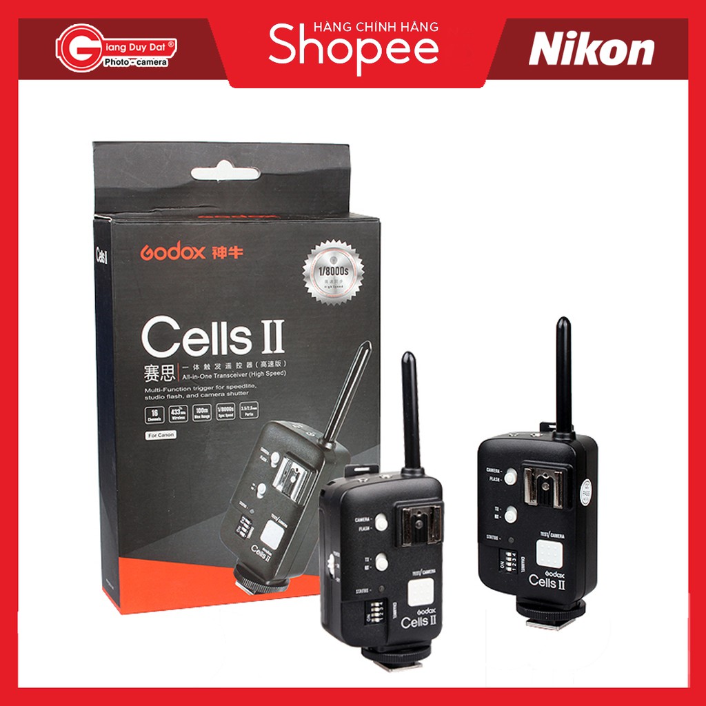 Bộ Trigger Godox CeLL II Dành Cho Máy Ảnh