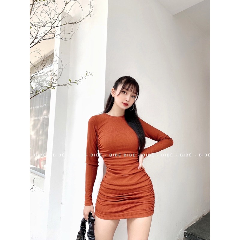 đầm body nhún