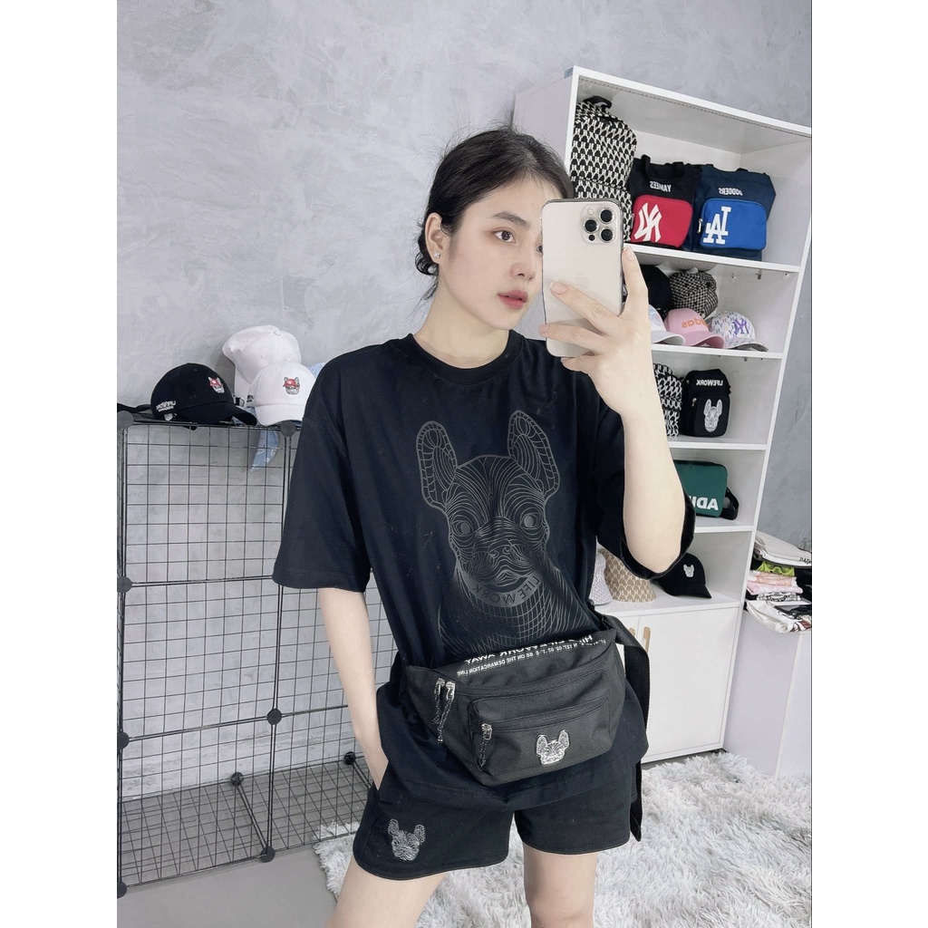 Túi Đeo Chéo B360 LIFEWORK LOGO WAIST BAG BLACK [ HONGPHUC ]