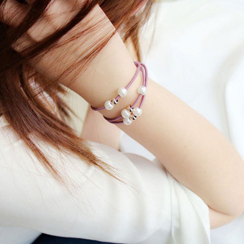 Băng đô len đính hạt dễ thương cho bé