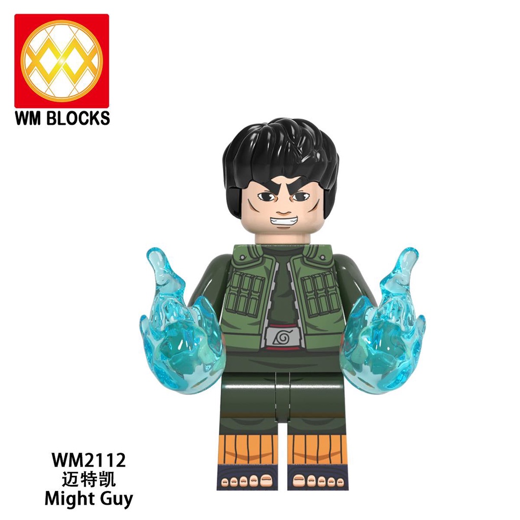 COMBO 8 Minifigures Các Mẫu Nhân Vật Trong Naruto WM6109 MINATO SASUKE  KAKASHIROCK LEE MADARA ZETSU MIGHT GUY