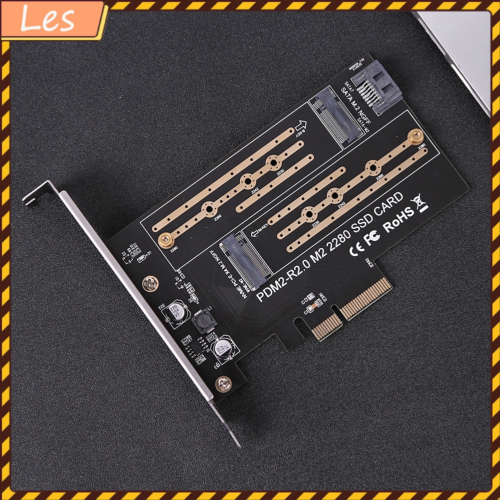 Thẻ chuyển đổi M.2 NVME sang PCIE M+B Key SSD sang PCI-E 3.0 X4 SATA | BigBuy360 - bigbuy360.vn
