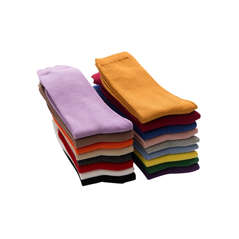 Tất vớ ulzzang trơn basic cao cổ 21 màu unisex nam nữ dày dặn hottrend