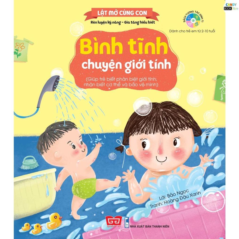 SÁCH - Kỹ năng đầu đời cho bé - Lật mở cùng con - Bình tĩnh chuyện giới tính