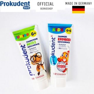 Kem đánh răng cho bé nuốt được Prokudent hương vị dâu tây 0-6 tuổi, 75 ml