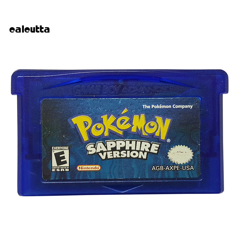 ✡YXPJ✡Classic Pokemon Sapphire Game Cartridge Card for NS GBA Gameboy Advance
