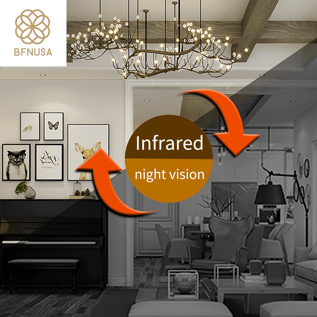 Camera an ninh không dây góc rộng siêu nhẹ có tầm nhìn đêm | BigBuy360 - bigbuy360.vn