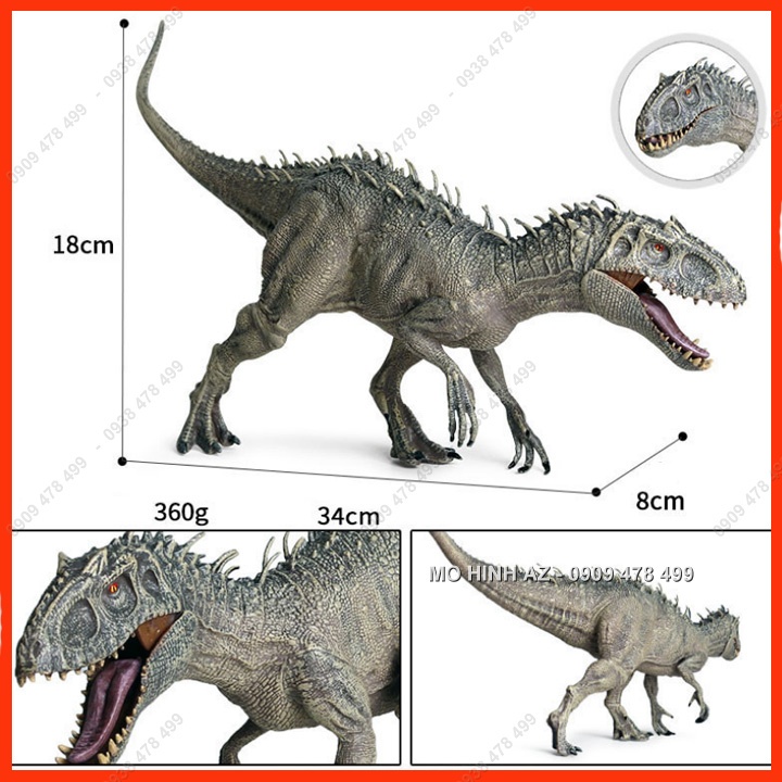 Mô Hình Khủng Long Indominus Rex - Size Lớn Dài 34cm -  7755.2