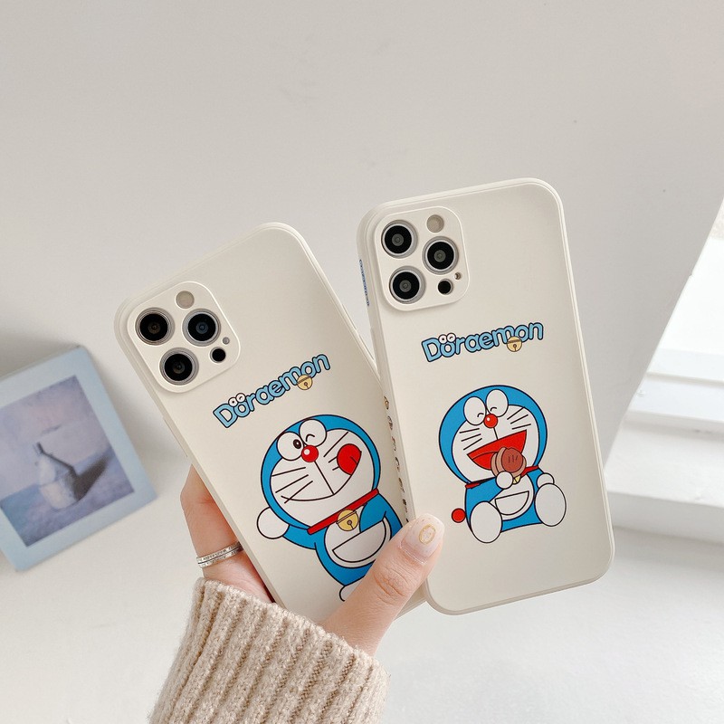 Ốp iphone In Hình Doraemon Cạnh Vuông MIX CASE