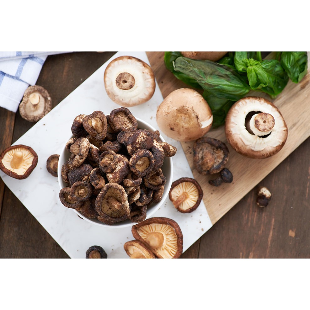 Nấm hương sấy giòn dj&a shiitake mushroom 65g và 225g Healthy care