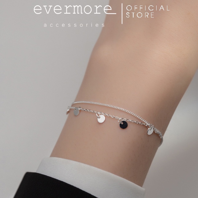 Vòng tay bạc EVERMORE, lắc tay bạc Ý 925 vòng tròn may mắn - thanh lịch, minimalism - L017