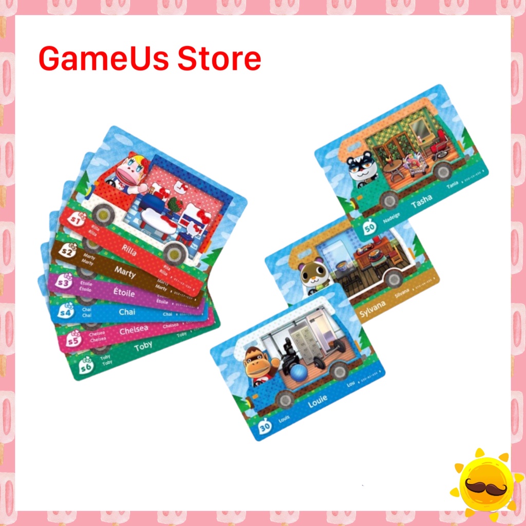 Thẻ lẻ Amiibo animal crossing máy nintendo switch