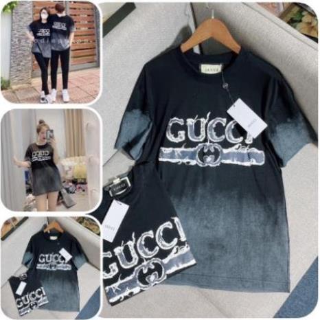 Áo Phông Loang Gucci Hoạ Tiết Áo Thun unisex Nam Nữ Hót Hít ! '