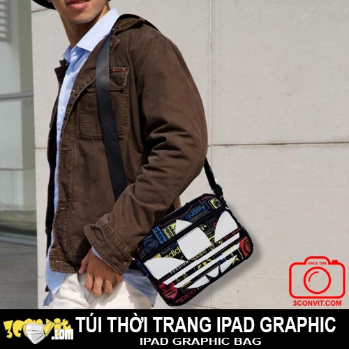 Túi đeo chéo Ipad 3 Lá Graphic