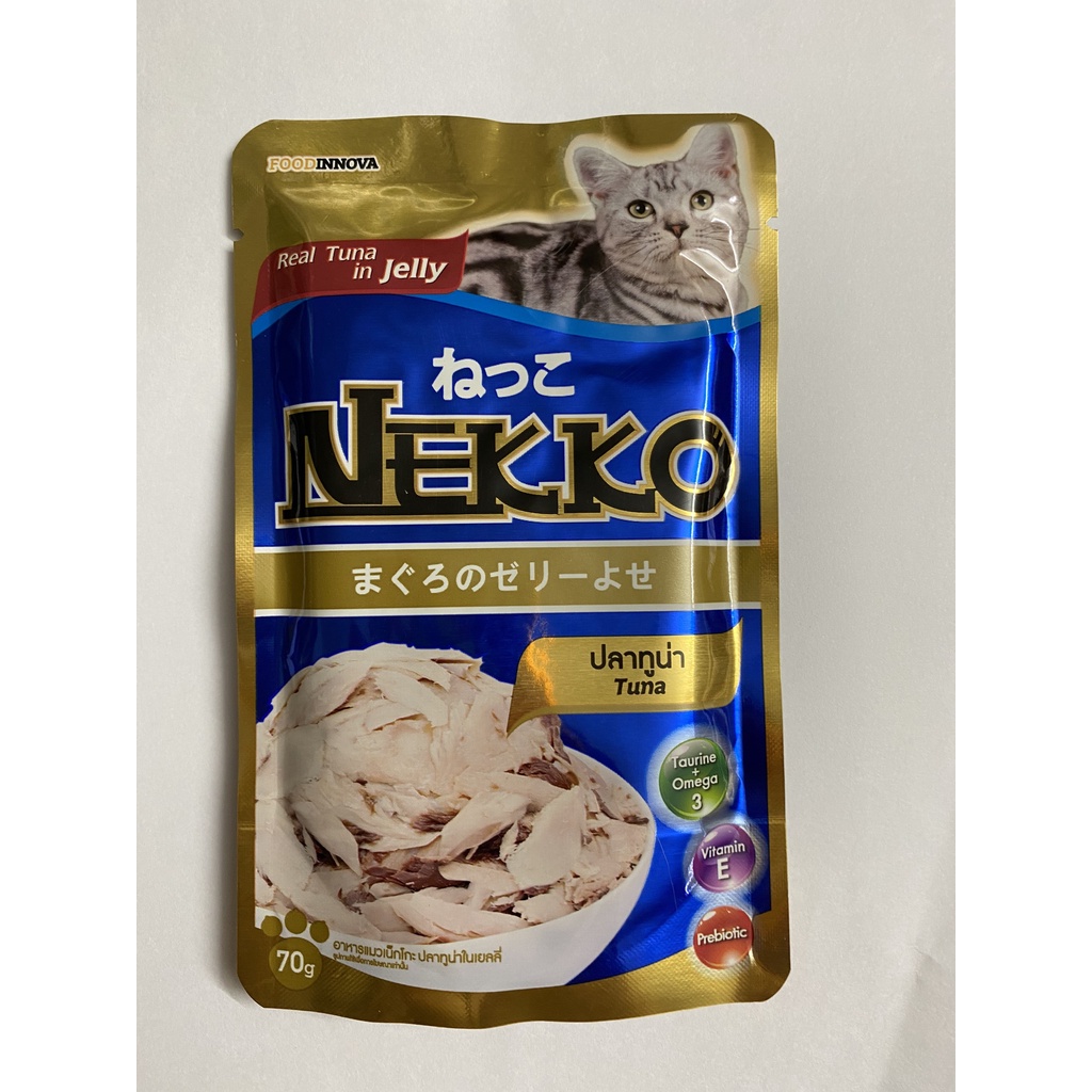 Pate Nekko -Pate cho mèo lớn gói 70gr nhập khẩu Thái Lan chính hãng