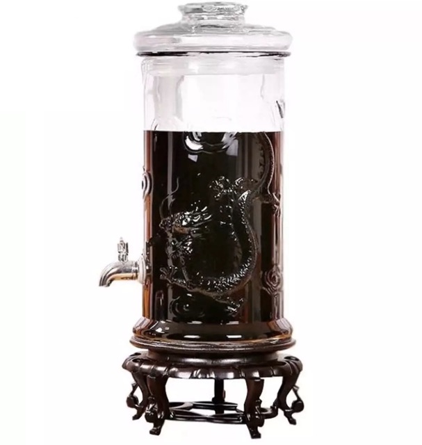 Bình Ngâm Rượu Thuỷ Tinh Trụ Rồng Có Vòi 6L/8L/10L/12L/15L/19L | BigBuy360 - bigbuy360.vn