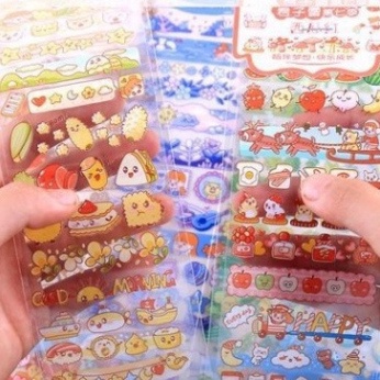 Tấm Sticker Trong Suốt Trang Trí Album, Sổ Tay Học Sinh