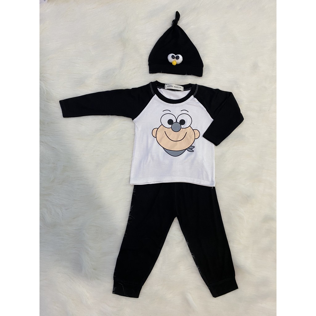 [Giảm Giá] Bộ Nón Tói Có Mắt Ngộ Nghĩnh Minky Mom