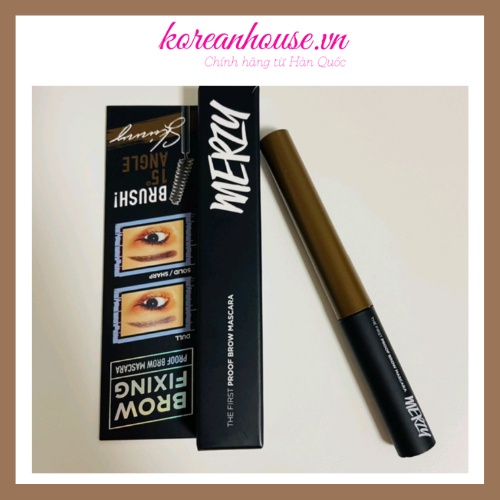 [Chính hãng] MASCARA CHÂN MÀY MERZY THE FIRST PROOF BROW MASCARA CHỐNG THẤM NƯỚC 3.5g