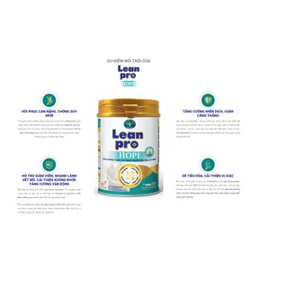 Sữa LEAN PRO HOPE 400g-900gr