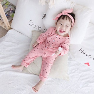 Quần áo trẻ em - Bộ BODY CHẤM BI siêu xinh cho bé gái 1-5 Tuổi