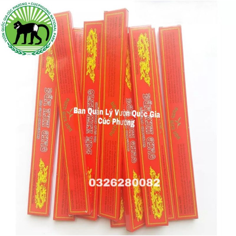 Đũa Kim Giao Rừng Cúc Phương  10 Đôi - Cao Cấp