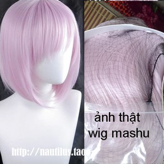 Thanh lí nghỉ bán tóc giả(wig) cosplay hóa trang thành Mashu lưới hoa