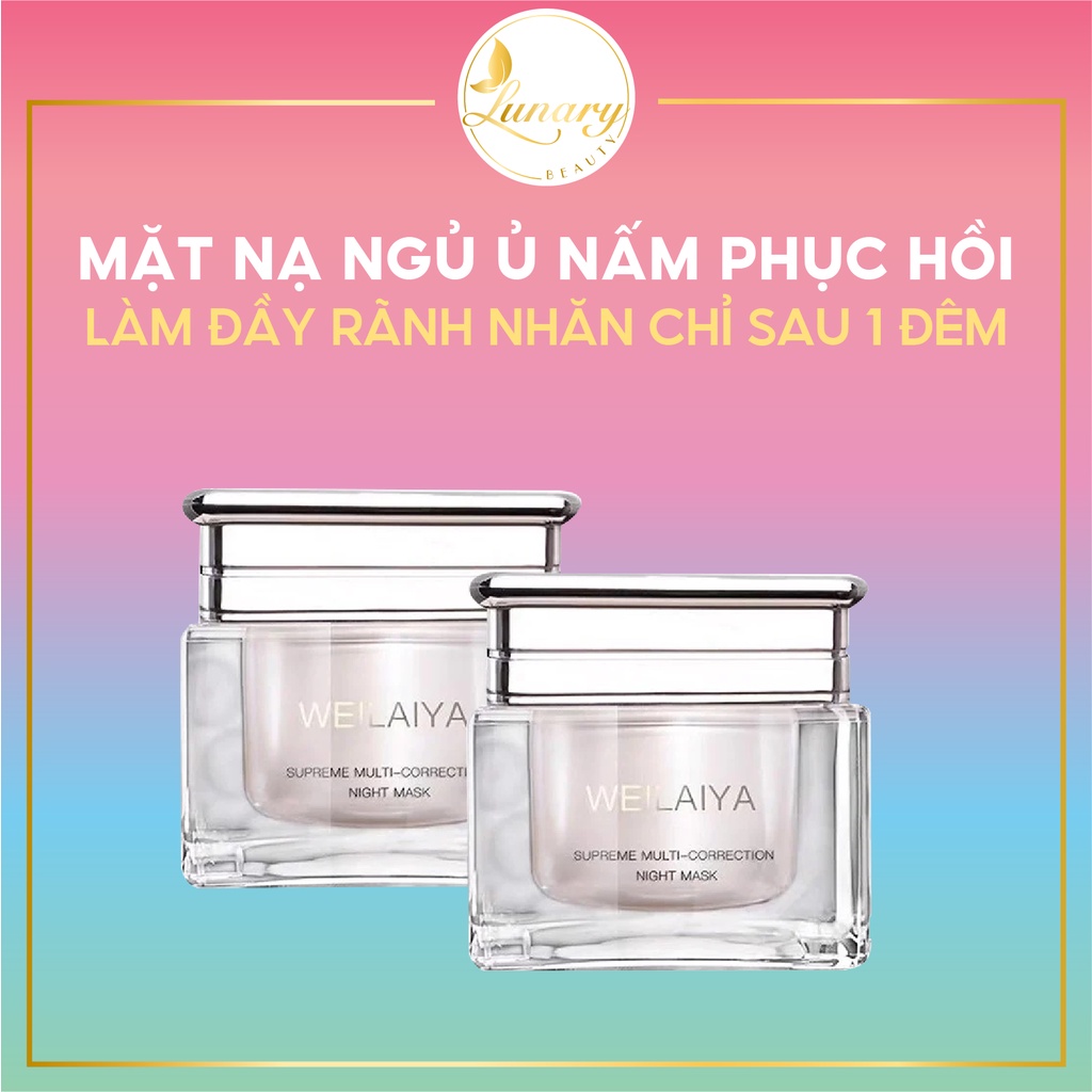 Mặt Nạ Ngủ Nấm Truffle Weilaiya 50ml (Mua 1 tặng 1). Hàng Chính Hãng - Lunary Beauty