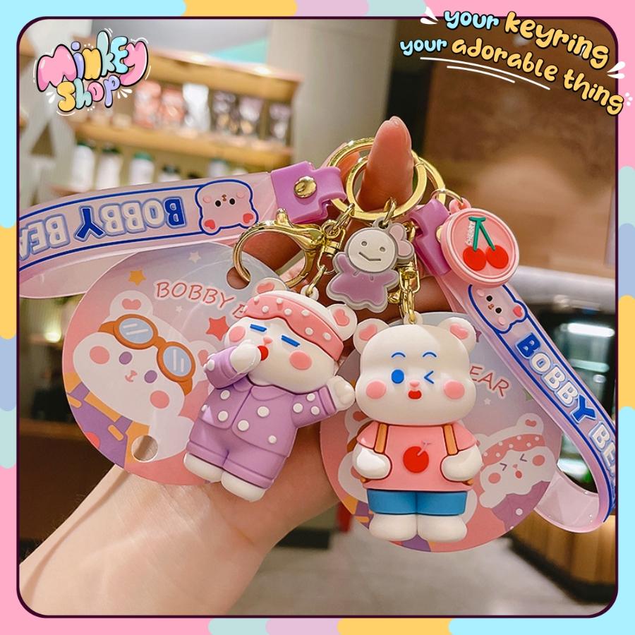 Móc Khóa Đẹp Hình Gấu BOBBY Thủy thủ Cute phụ kiện Túi Xách dễ thương -Minkey