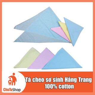 Tã chéo sơ sinh Hằng Trang 100% cotton cho bé - Freesize - (1 cái)| Chutushop