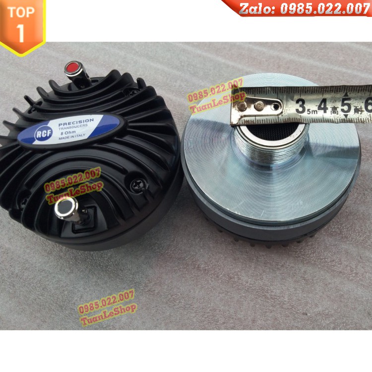 HAI LOA TREBLE KÈN RCF 350 NẮP NHÔM REN XOAY + 2 Phễu 19x19 + 2 tụ 2.2 – GIÁ 02 BỘ