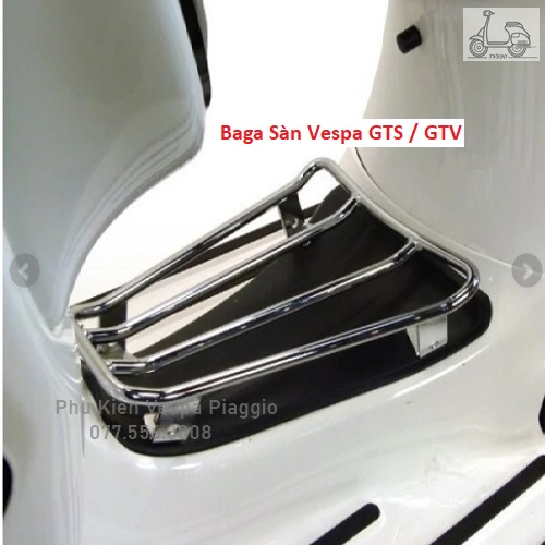 Baga Sàn Cho Vespa Sprint Primavera GTS GTV Màu trắng inox
