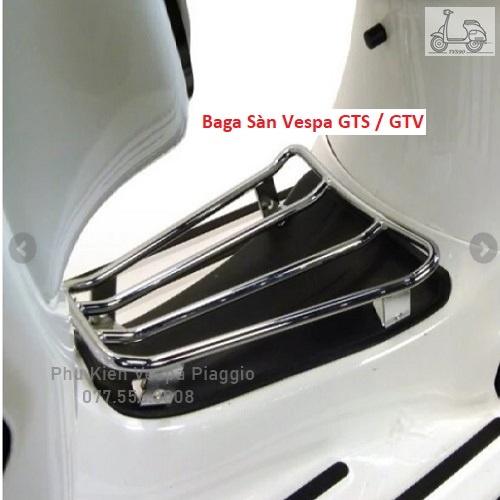 Baga Sàn Vespa Sprint Primavera GTS GTV Màu trắng inox