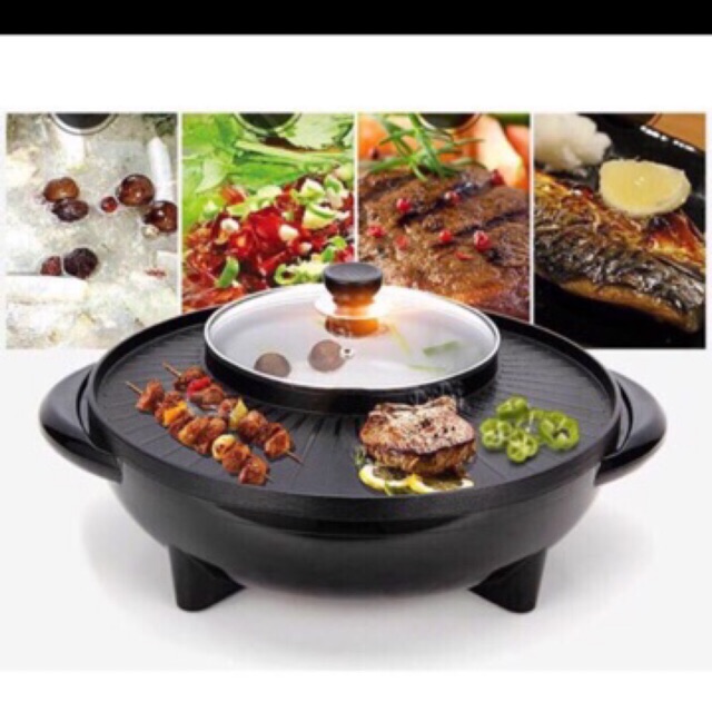 Nồi lẩu nướng đa năng 2 trong 1 size to