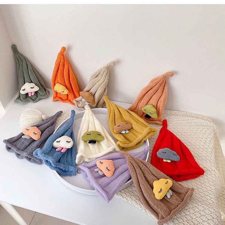 Nón Len Kèm Khăn Choàng Cổ Siêu Dễ Thương Cho Bé