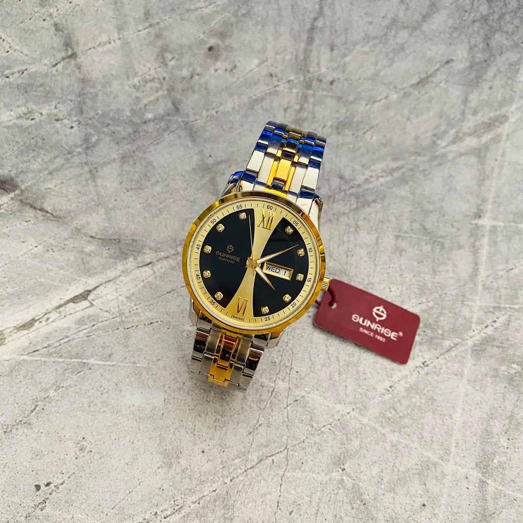 Đồng hồ Sunrise nam chính hãng Nhật Bản M1129SA.SG.D - kính saphire chống trầy - chố