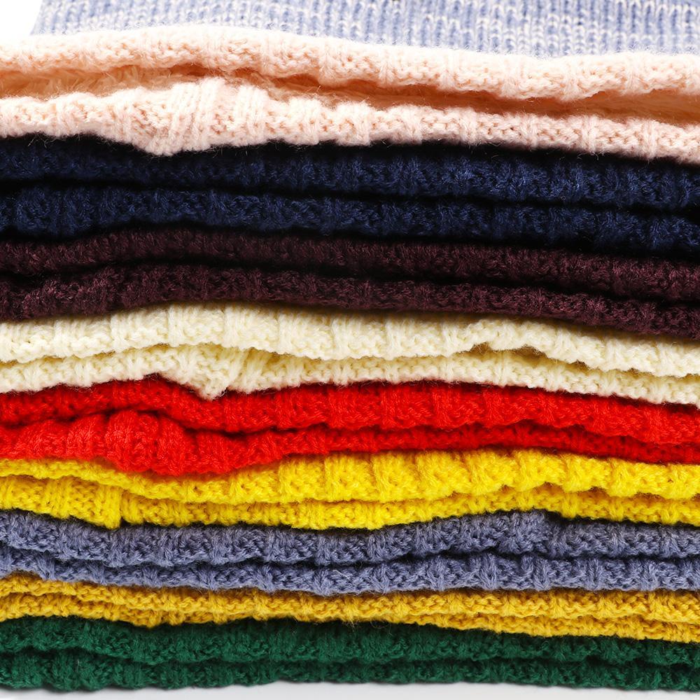 Khăn Choàng Cổ Dệt Kim Dày Dặn Ấm Áp Thời Trang