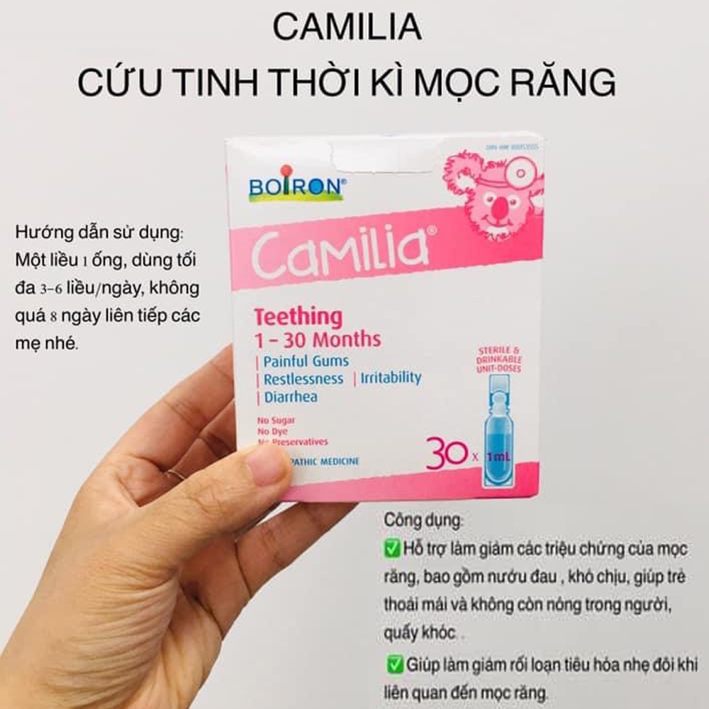 Camilia Boiron - Hỗ Trợ Giảm Đau Khi Bé Mọc Răng