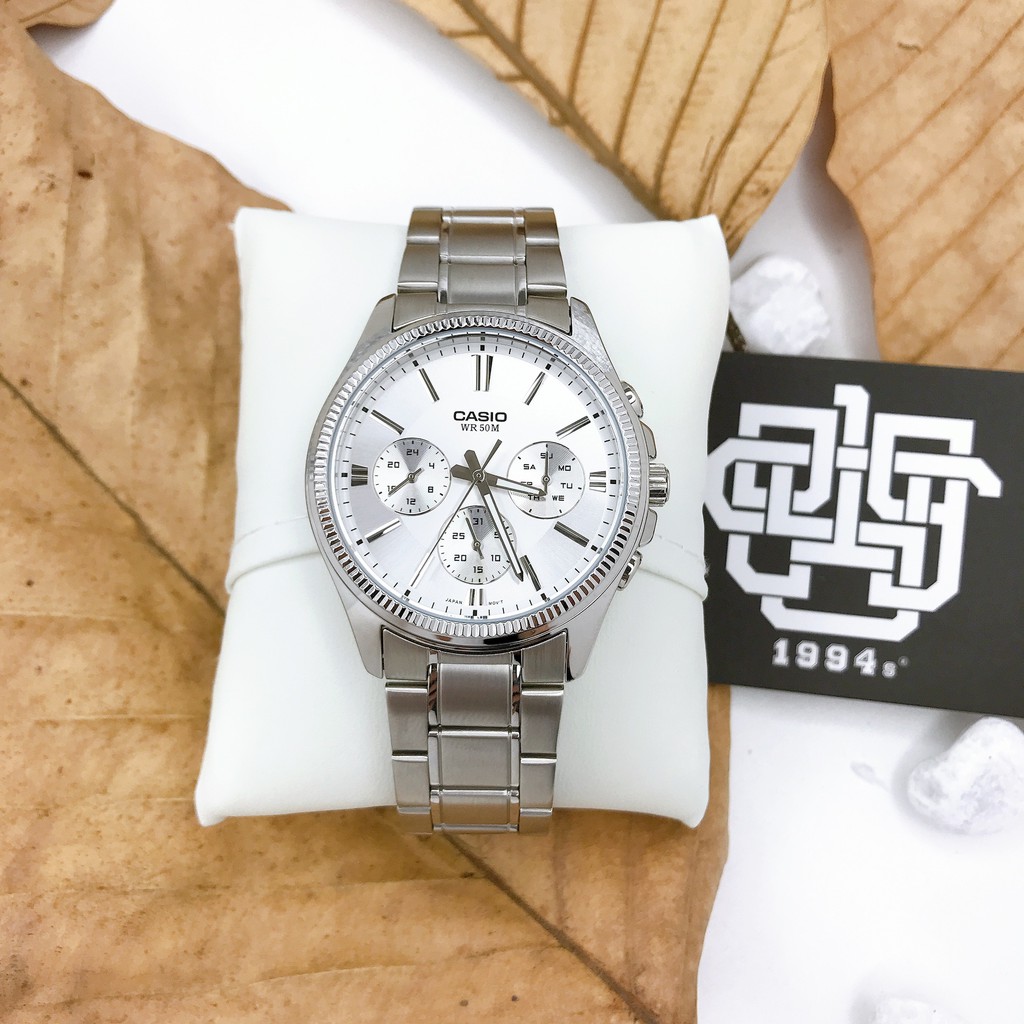 Đồng hồ nam Casio MTP-1375 / MTP-1375D-7A dây thép chính hãng