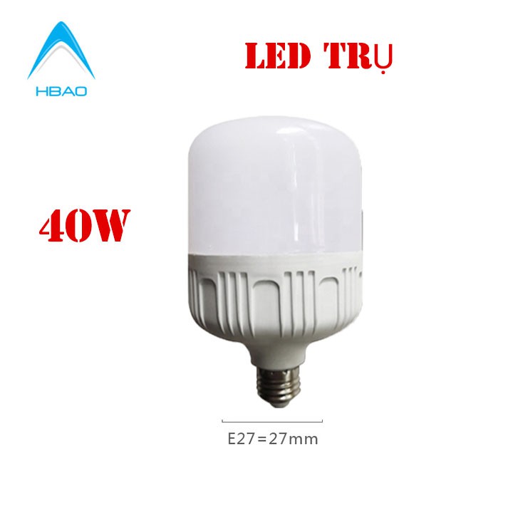 Bóng đèn Led 30W, 40W, 50W trụ BULD 220v E27 B22 khuyến mãi sale off siêu sáng