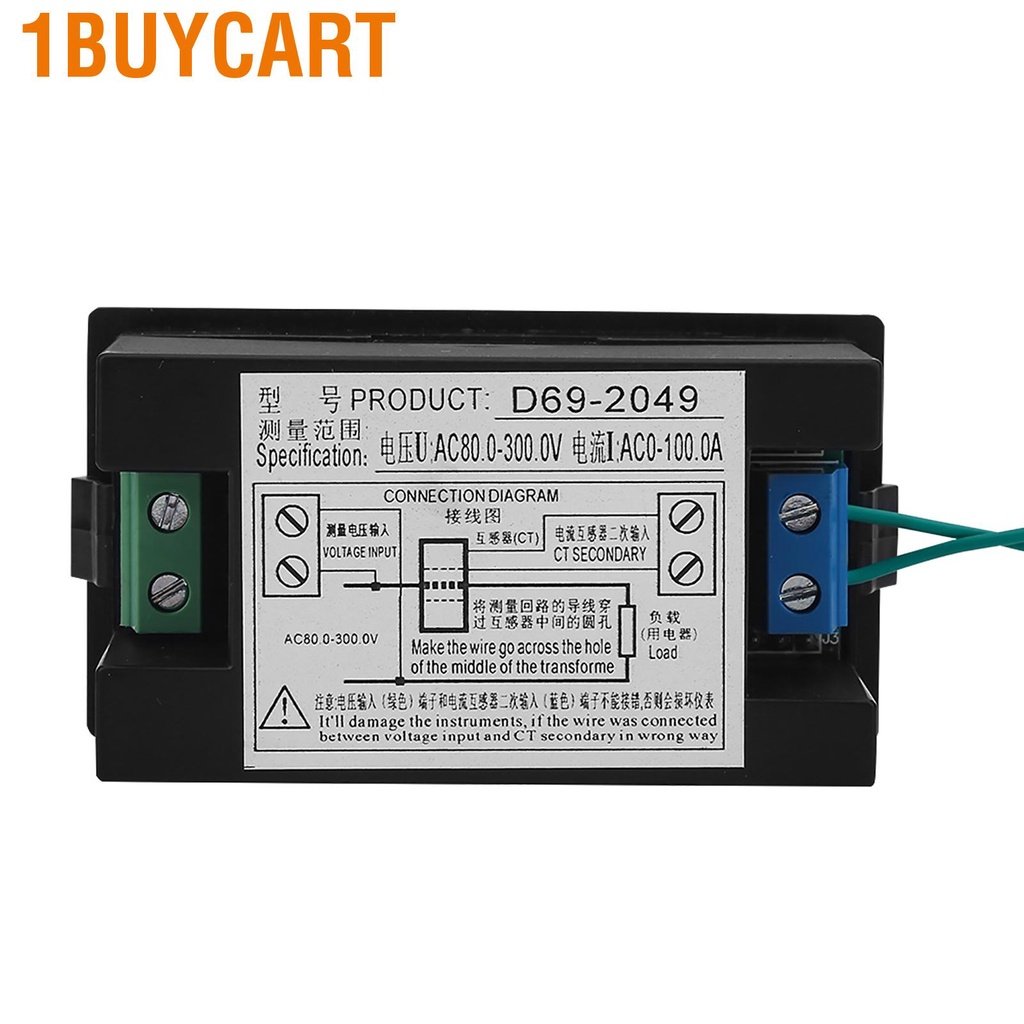 Đồng hồ đo vôn kế kỹ thuật số AC 80-300V 100A chuyên dụng