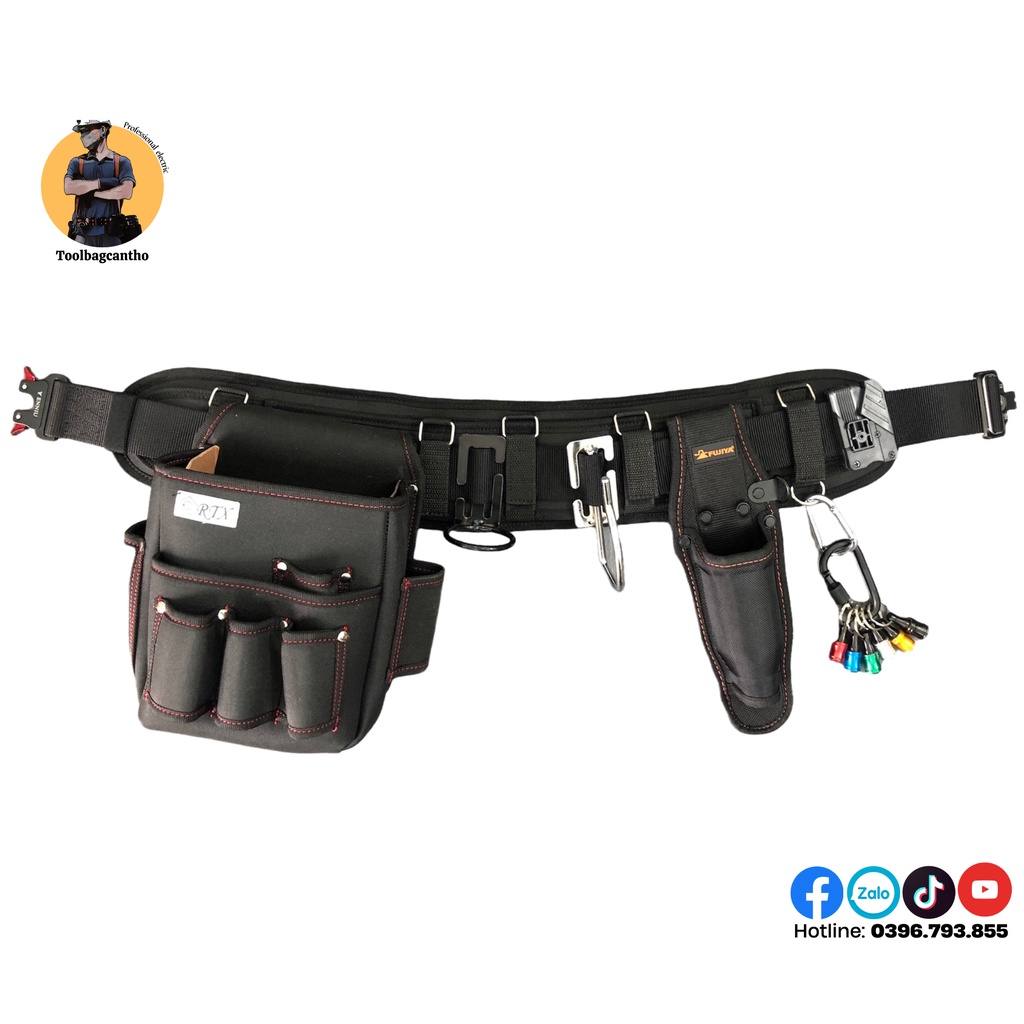 Bộ dây đai chuyên dụng cho thợ điện, thợ nước, camera,...